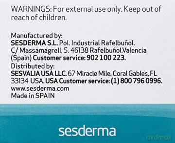 Sesderma | Azelac Feuchtigkeitscreme | Empfindliche Haut | Sensitive Haut | Haut mit Pigmentflecken | Azelainsäure | Vitamin E | Reduziert Rötungen