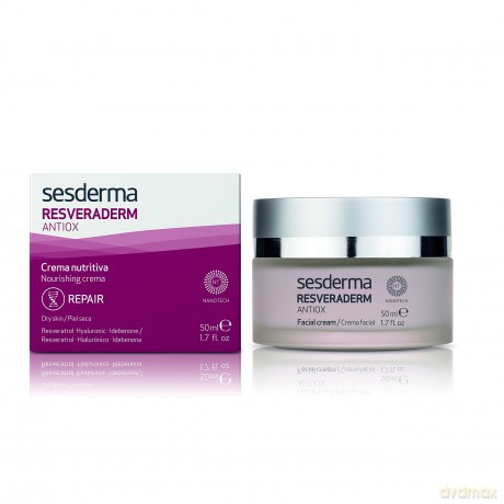 Sesderma | Resveraderm Antiox Nährende Creme | Anti-Aging-Pflege | Vitamin C | Vitamin E | Antioxidantien | Hydratisierte Haut