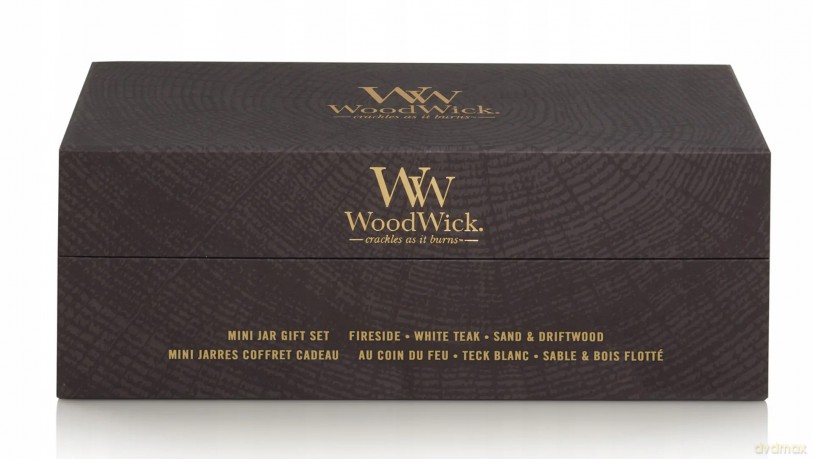 WoodWick Set of small scented candles Mini Woody 3 x 85 g