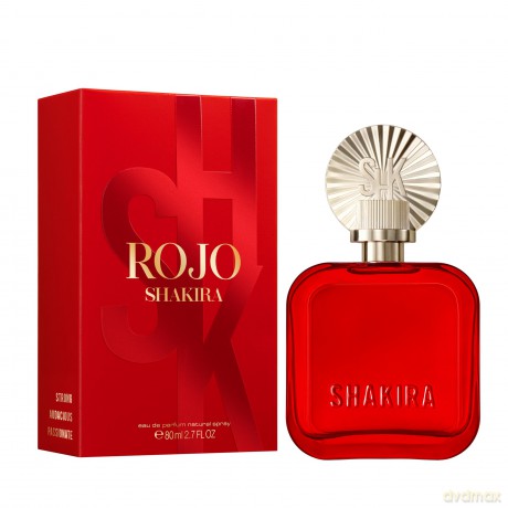 Shakira Perfumes - ROJO by Shakira Eau de Parfum für Damen - Langanhaltend - Kraftvoller, sinnlicher und charmanter Duft - Blumige, würzige und Bernsteinnoten - Ideal für tagsüber - 80 ml