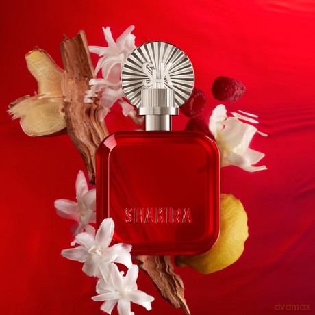 Shakira Perfumes - ROJO by Shakira Eau de Parfum für Damen - Langanhaltend - Kraftvoller, sinnlicher und charmanter Duft - Blumige, würzige und Bernsteinnoten - Ideal für tagsüber - 80 ml