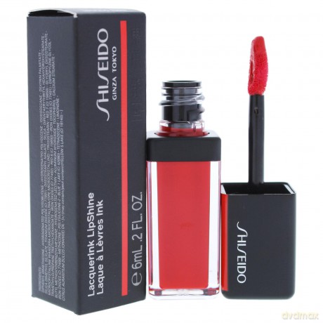 Shiseido LacquerInk Lip Shine Lipgloss, 304 Techno Red, 1 x 6ml