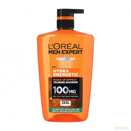 Shower gel Men Expert Hydra Energetic Wake Up Effect Taurine Shower - Volume: 1000 ml