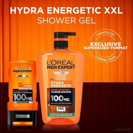 Shower gel Men Expert Hydra Energetic Wake Up Effect Taurine Shower - Volume: 1000 ml