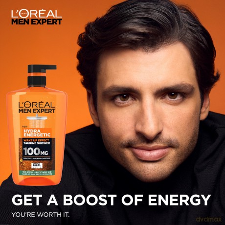 Shower gel Men Expert Hydra Energetic Wake Up Effect Taurine Shower - Volume: 1000 ml