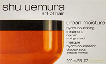 Shu Uemura, Urban Moisture, Feuchtigkeitsspendende Haarmaske, Für trockenes Haar, Mit Moringaöl, Für nachhaltige Geschmeidigkeit und Glanz, 200 ml