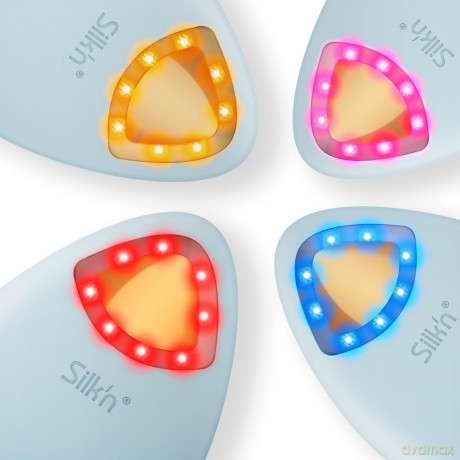 Silk'n Gesichtsreinigungsbürste I Bright Lux I Skincare für ausgeglichene Haut I 4-in-1-Gesichtsbürste mit Infrarot-Technologie, blau