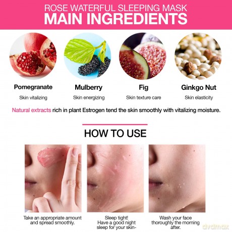 Skin79 Rose Waterfull Sleeping Maske, 100 ml