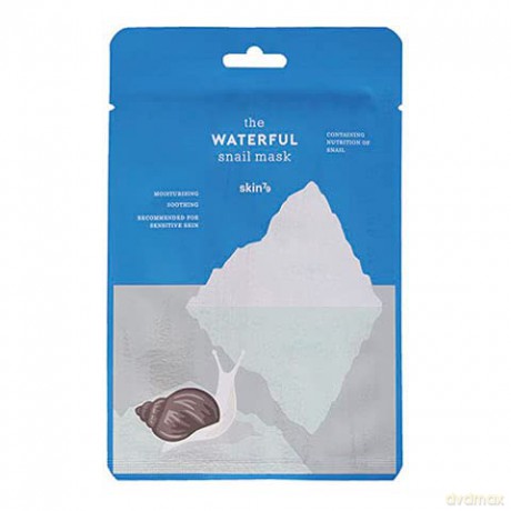 SKIN79 The Honeyful Snail Mask, feuchtigkeitsspendende Tuchmaske mit Schneckenschleimfiltrat, Gletscher-Wasser, Hyaluron, Chia, Hafer, Linsen, Maulbeeren, Kamelie, Hibiskus und Aloe