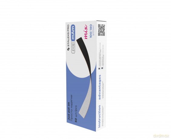Staleks Doppelseitige Wechselfeilenblätter EXPERT papmAm DFCEMIX-22-100/180, Packung 50 Stück, Körnung 100/180 gr