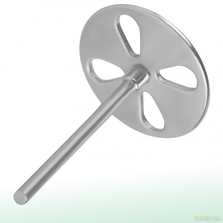 Staleks Pododisc EXPERT Pediküre-Disk aus Edelstahl verlängert + 5 Einweg-Klebepads 180 Grit, Durchmesser 25 mm