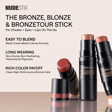 Stick for eyes, cheeks and lips Nudies Matte Bronze All Over Bronze Color - Shade: Deep Maple, Eh