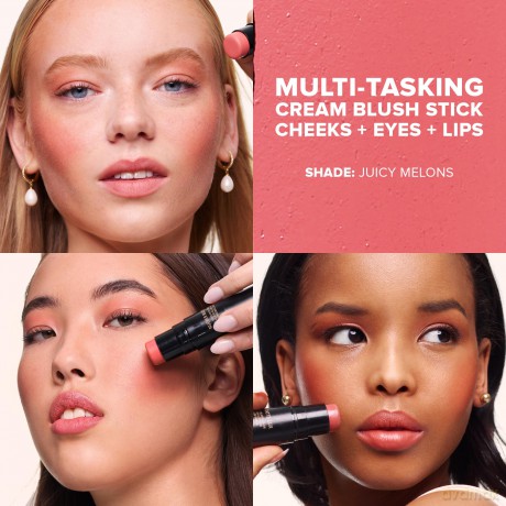Stick for eyes, cheeks and lips Nudies Matte Lux All Over Face Blush Color 7 g - Shade: Juicy Melons
