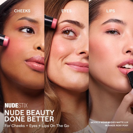 Stick for eyes, cheeks and lips Nudies Matte Lux All Over Face Blush Color 7 g - Shade: Nude Buff