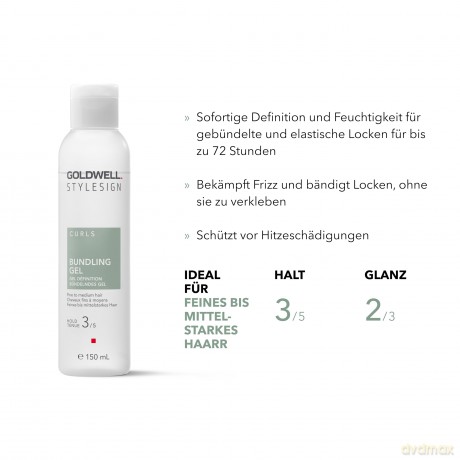 STYLESIGN CURLS BÜNDELNDES GEL ideal für feines bis mittelstarkes Haar, 150ml