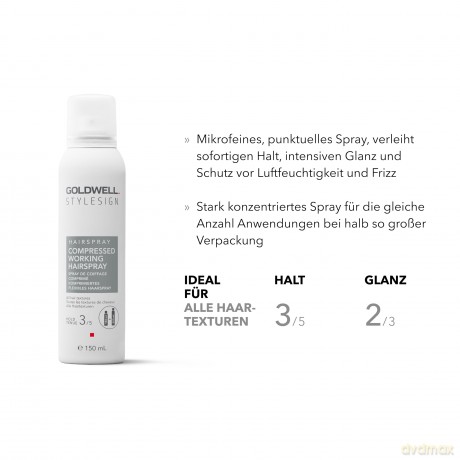 STYLESIGN HAIRSPRAY KOMPRIMIERTES FLEXIBLES HAARSPRAY ideal für alle Haarstrukturen, 150ml