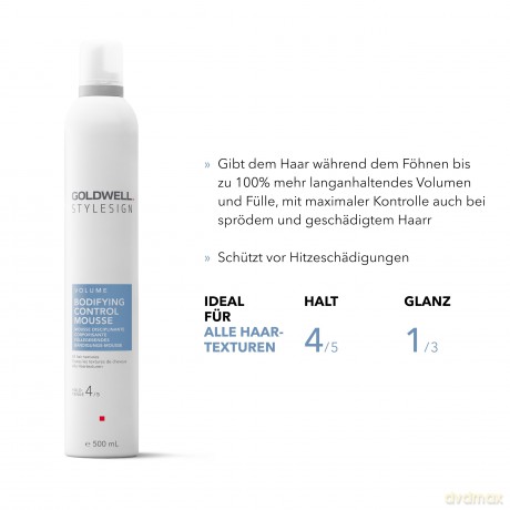 STYLESIGN VOLUME FÜLLEGEBENDES BÄNDIGUNGS-MOUSSE ideal für alle Haarstrukturen, 300ml