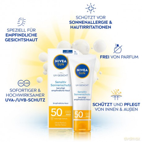 Sun cream for sensitive skin Sensitive SPF 50 Sun Allergy Protection 50 ml