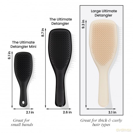 Tangle Teezer | The Wet Detangler Große Haarbürste für nasses und trockenes Haar | Für alle Haartypen | Beseitigt Knoten und reduziert Haarbruch | Cappuccino