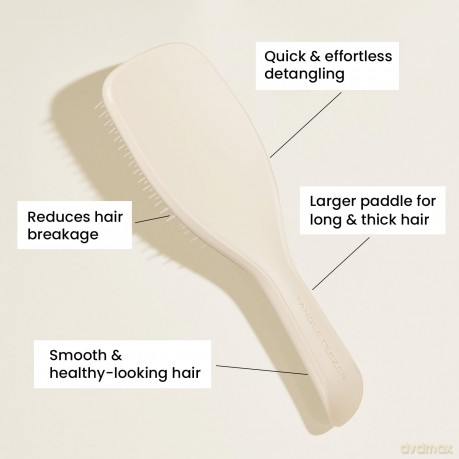 Tangle Teezer | The Wet Detangler Große Haarbürste für nasses und trockenes Haar | Für alle Haartypen | Beseitigt Knoten und reduziert Haarbruch | Cappuccino