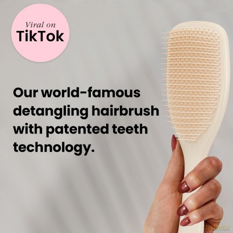 Tangle Teezer | The Wet Detangler Große Haarbürste für nasses und trockenes Haar | Für alle Haartypen | Beseitigt Knoten und reduziert Haarbruch | Cappuccino