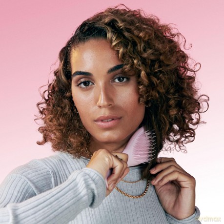 Tangle Teezer Ultimate Detangler, Haarbürste Hyper Yellow Rosebud, Bürste für trockenes & nasses Haar, Haarbürste ohne Ziepen