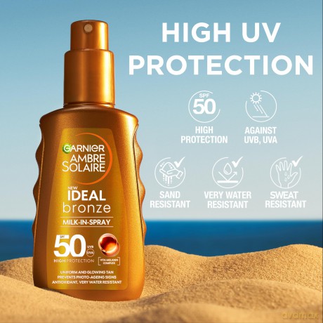 Tanning milk in spray SPF 50 Ideal Bronze Milk in Spray 150 ml