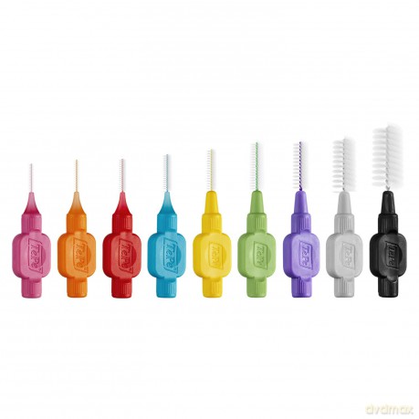 TePe Interdental Brush, Original, Orange, 0.45 mm/ISO 1, 8pcs, plaque removal, efficient clean between the teeth, tooth floss, for narrow gaps