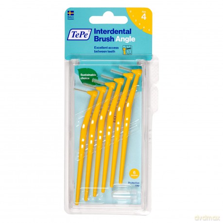 TePe Interdentalbürsten Angle gelb, 0.7 mm, 6 Stück