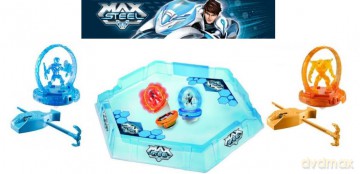MAX STEEL Turbo Wojownicy Figurka + Arena + DVD Pakiet [ZABAWKA]