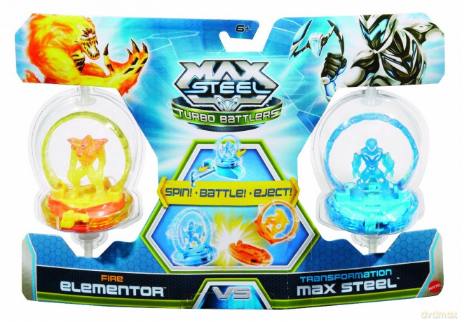 MAX STEEL Turbo Wojownicy Figurka + Arena + DVD Pakiet [ZABAWKA]
