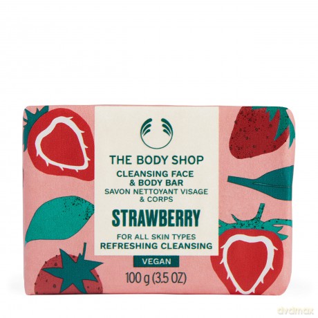 The Body Shop Strawberry Soap, 100g, Red