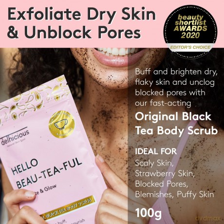 Tlov˝ peeling Hello Beau-Tea-Ful Original Black Tea Body Scrub 100 g