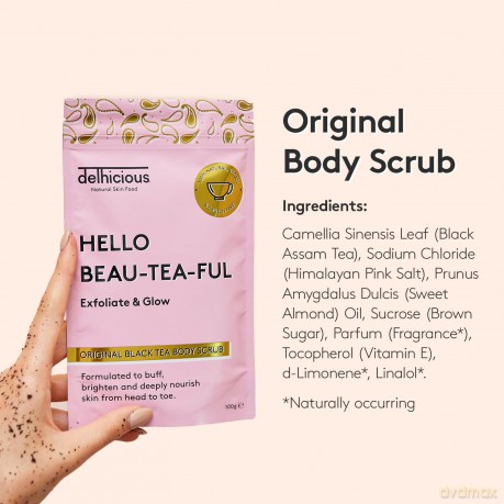 Tlov˝ peeling Hello Beau-Tea-Ful Original Black Tea Body Scrub 100 g
