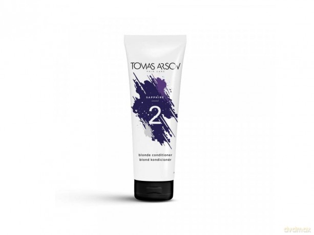 TOMAS ARSOV Sapphire Shampoo + Spülung im Set für blondes, gesträhntes, gebleichtes und graues Haar - Silbershampoo + Silberspülung im Set