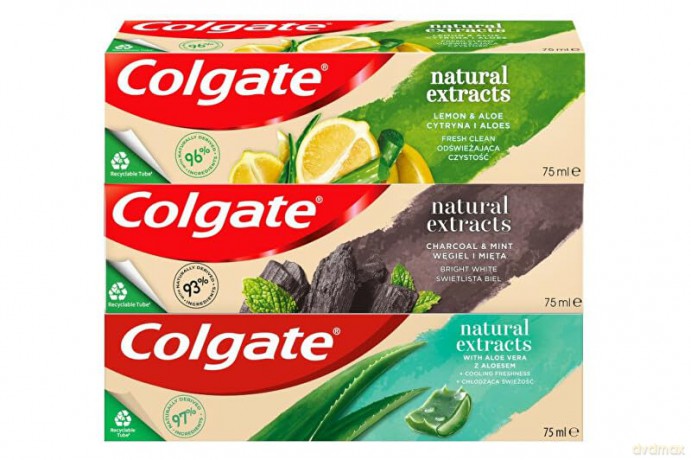 Toothpaste Natura L S Mix (Charcoal, Aloe, Lemon) 3 x 75 ml