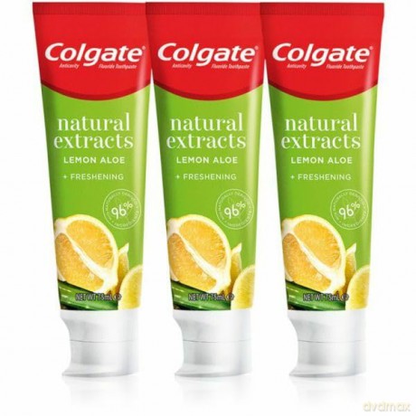 Toothpaste with Natural Extracts Natura L S Lemon Trio 3 x 75 ml