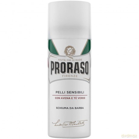 Travel shaving foam for sensitive skin White Green tea Shaving Foam 50 ml