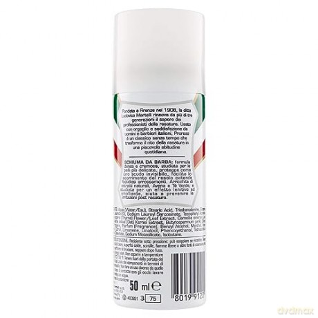 Travel shaving foam for sensitive skin White Green tea Shaving Foam 50 ml