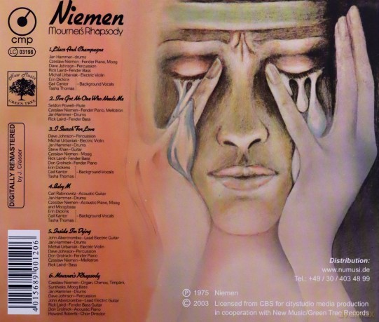Czesław Niemen: Mourner's Rhapsody [CD]