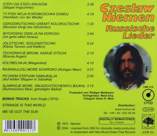 Czesław Niemen: Russische Lieder [CD]