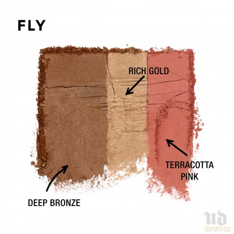Urban Decay | Stay Naked Threesome Palette | 3in1 | Make Up Set | Highlighter & Blush & Bronzer | Glow | Vegan | 14 Stunden Halt | Fly