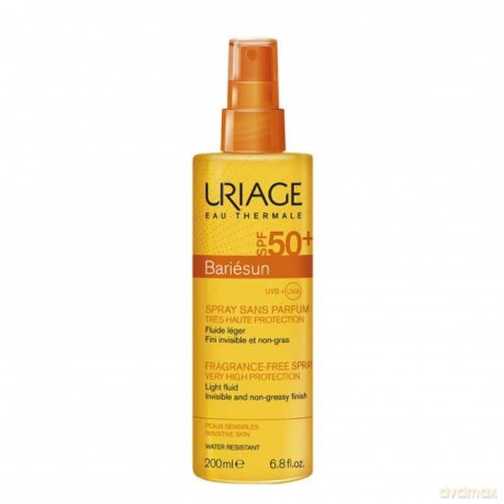 Uriage Bariésun Unsichtbares Spray, sehr hoher Schutz SPF50+, ohne Duft, 200 ml