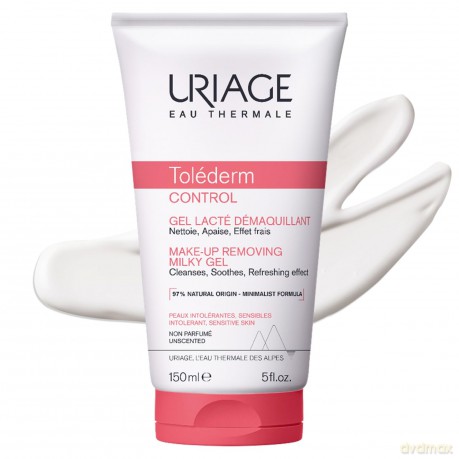 Uriage Toléderm Control Make-Up Entfernendes milchiges Gel, 150 ml
