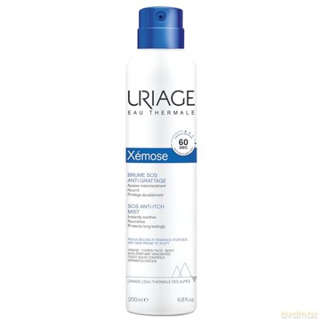 Uriage Xémose SOS Anti-Itch Mist 200ml - Für empfindliche Haut - Sofortige Juckreizlinderung, Hydration & schnelle Anwendung - Mit Sheabutter & Illipé-Öl