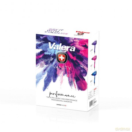 Valera Vanity Performance professioneller Ionen-Haartrockner für leises und schnelles Trocknen, 2400 Watt, Farbe Royal Blue Königsblau