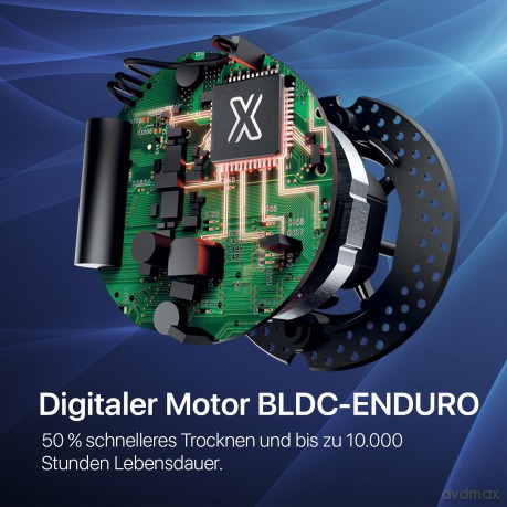 Valera, Swiss Power4ever eXential, Professioneller Haartrockner, Leistungsstarker Föhn, mit 3 Temperaturstufen, Ionen-Generator, Verdrehsicheres Super-Flex-Kabel, 2400 W, Swiss Made