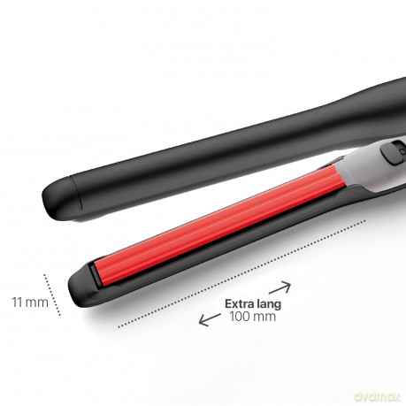 Valera, Swiss'X Volumissima, schmales Krepp- und Welleneisen, Profi-Gerät aus Keramik, wärmeisolierende Spitzen, Ein-/Ausschalttaste, 3m Kabel, 230°C, Swiss Made