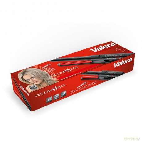 Valera, Volumissima 647.01, professioneller Volumenstab, Keramikbeschichtung, extraschmal, Volumen am Haaransatz, schnelles Aufheizen, elektronische Temperaturregelung, Kabel 3 m, schwarz-rot