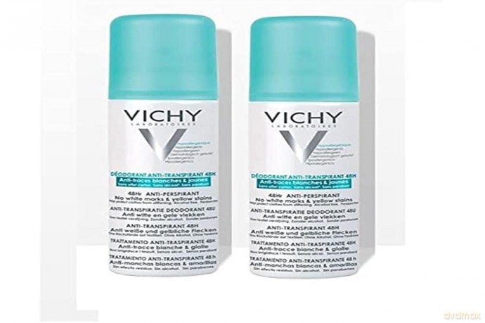 Vichy 48H Anti-Antitranspirant und Antiflecken Set 2 Deosprays, 2er Pack (2x 125ml)